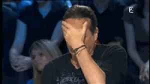 Gif avec les tags : Francis Lalanne,désespoir,facepalm