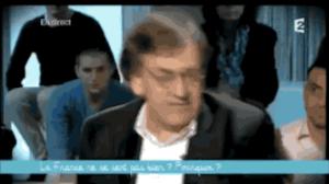 Gif avec les tags : Alain,Blabla,CSOJ,Finkielkraut,cohn-bendit,difficile,extraordinaire,ferme la,topic