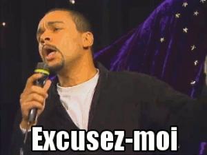 Gif avec les tags : Dieudo,coucou c'est nous,excuse,excusez-moi