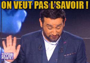 Gif avec les tags : Cyril Hanouna,on ne veut pas le savoir