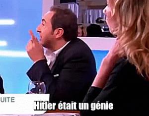 Gif avec les tags : Hitler était un génie,Timsit