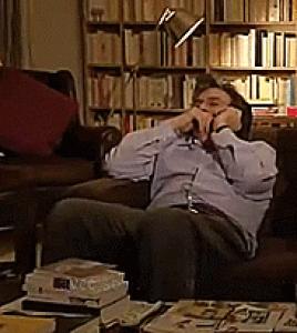 Gif avec les tags : Alain,Finkielkraut,finky,rire