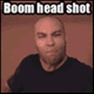 Gif avec les tags : boom; head; shot