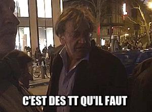 Gif avec les tags : Finkie,Finkielkraut,TT,ban,c'est des TT qu'il faut,finkiel,forum,nuit debout