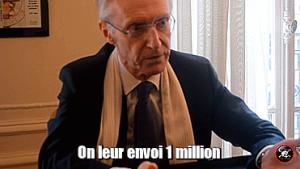 Gif avec les tags : H2L,Henry De Lesquen,envoyer,million