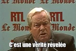 Gif avec les tags : Jean-Marie Le Pen,tout le monde doit croire,vérité révelée