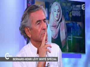 Gif avec les tags : BHL,circonspect,regard,écoute