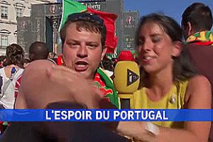 Gif avec les tags : dégage,excuses,finale euro 2016,itélé,journaliste,pousse,pousser,quenelle