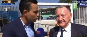 Gif avec les tags : BFM,ananas,aulas,football,journaliste,quenelle
