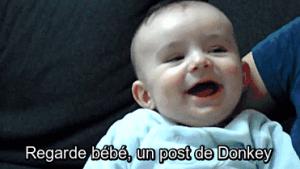 Gif avec les tags : Donkey,bébé,vomi,vomir