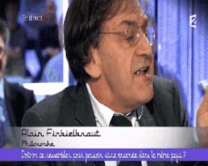 Gif avec les tags : Alain,Finkielkraut,taisez vous