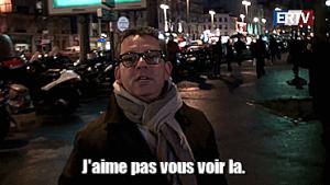 Gif avec les tags : ERTV,Frédéric Haziza,Haziza,Vincent Lapierre,agression,bagarre,dégage,dîner du crif 2016,fight