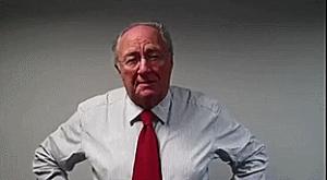 Gif avec les tags : CRIF,Cukierman,cravate rouge moche,pas drôle,roger cukierman